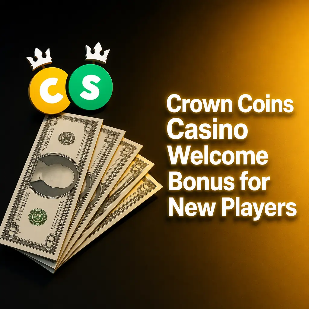 Crown Coins Casino welcome bonus: 100,000 Crown Coins plus 2 Sweeps Coins free for new players, no deposit required.